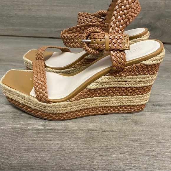 SCHUTZ | Nani Two Toned Braided Espadrille Wedge - Picture 7 of 12